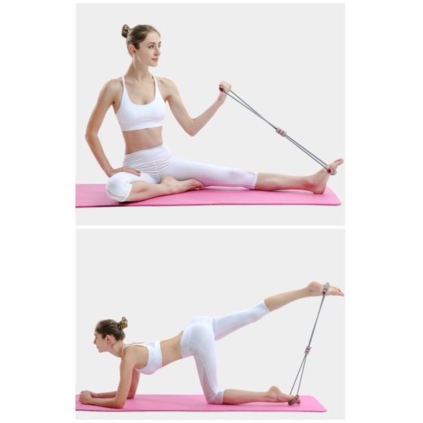 Dây kéo tập gym nam nữ cao cấp - Dây cao su chuyên dụng hình số 8