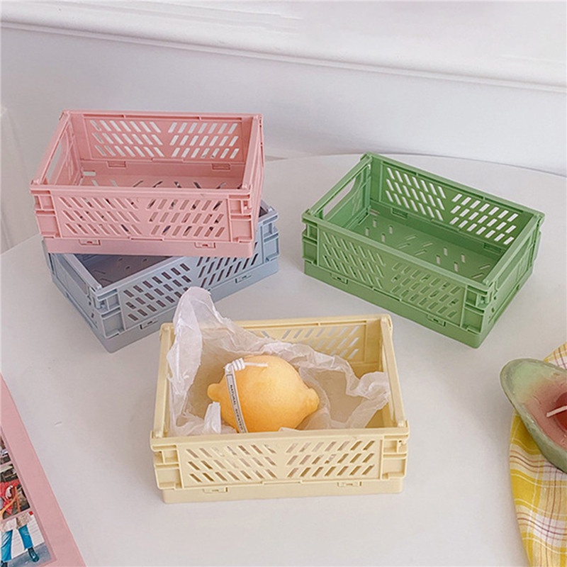 （15*9.8*5.7cm）Hộp Đựng Vật Dụng Để Bàn Có Thể Gập Lại Được
