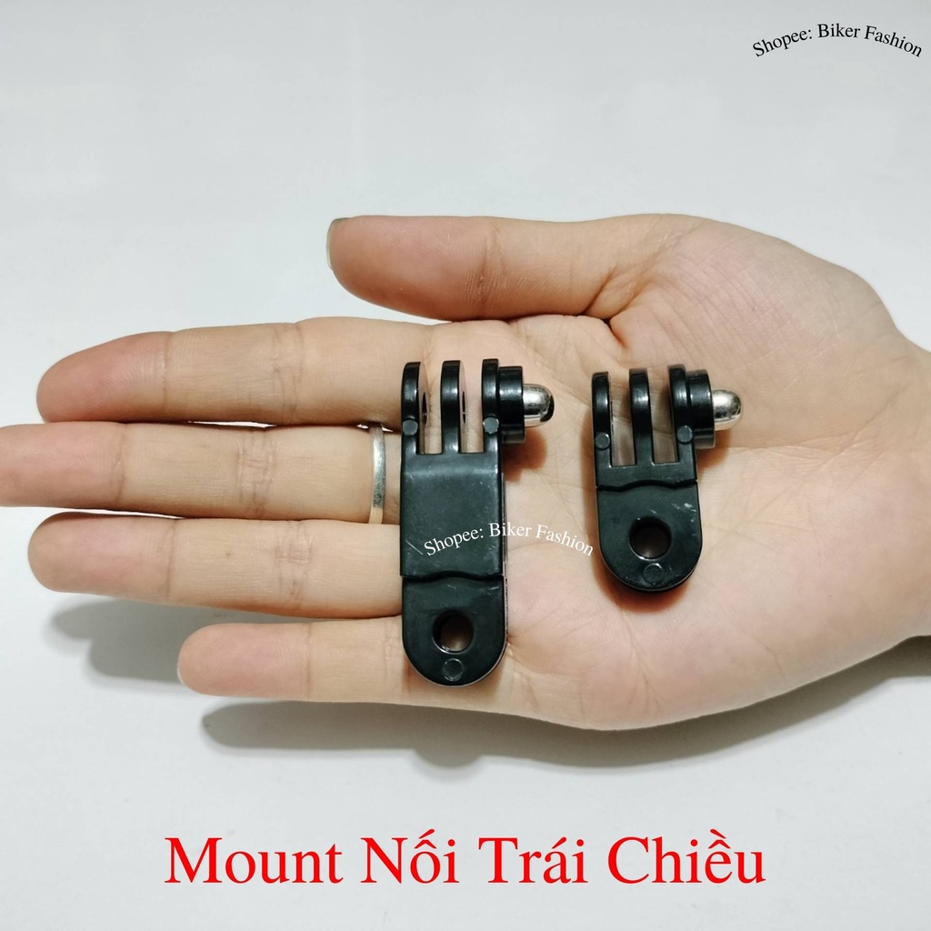 Mount nối đồng trục, trái trục xuôi - ngược phụ kiện cho action camera thể thao, camera hành trình