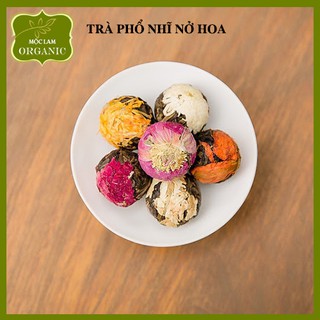 Trà phổ nhĩ nở hoa 1 viên tự chọn Mộc Lam