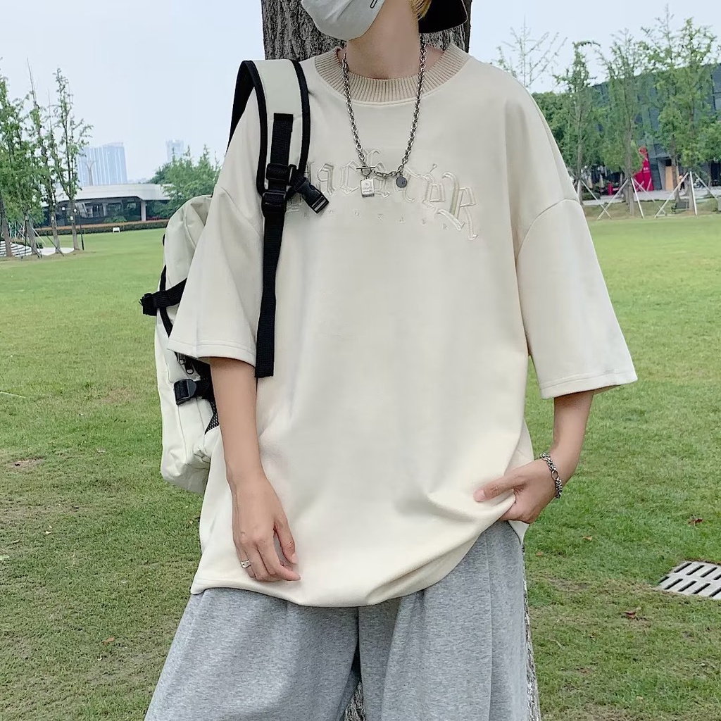 Áo Thun Tay Ngắn Dáng Rộng Phong Cách Hip Hop Thời Trang Mùa Hè Cho Nam Giới Có Size M-2xl