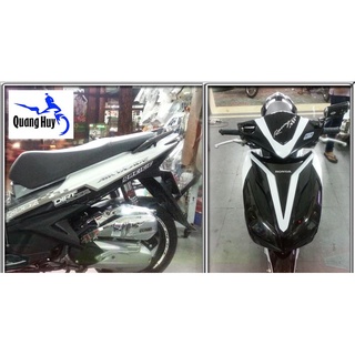 Tem trùm air blade ♦FREESHIP♦ đen trắng đời 2013-2014-2015, độ team trùm ab dán phủ dàn áo xe trắng đen rẻ đẹp