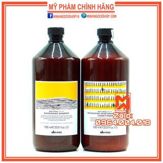 DẦU GỘI XẢ PHỤC HỒI DƯỠNG ẨM DAVINES NOURISHING 1000ML - CHÍNH HÃNG