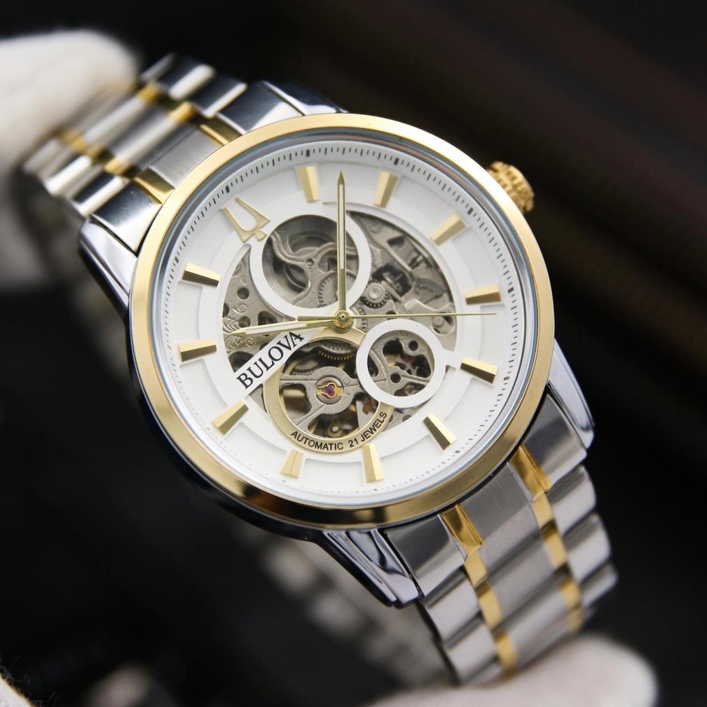 Đồng Hồ Nam Cơ Bulova - Cơ Lộ Máy - Dây Đúc Đặc Cao Cấp - Sang Trọng, Đẳng Cấp