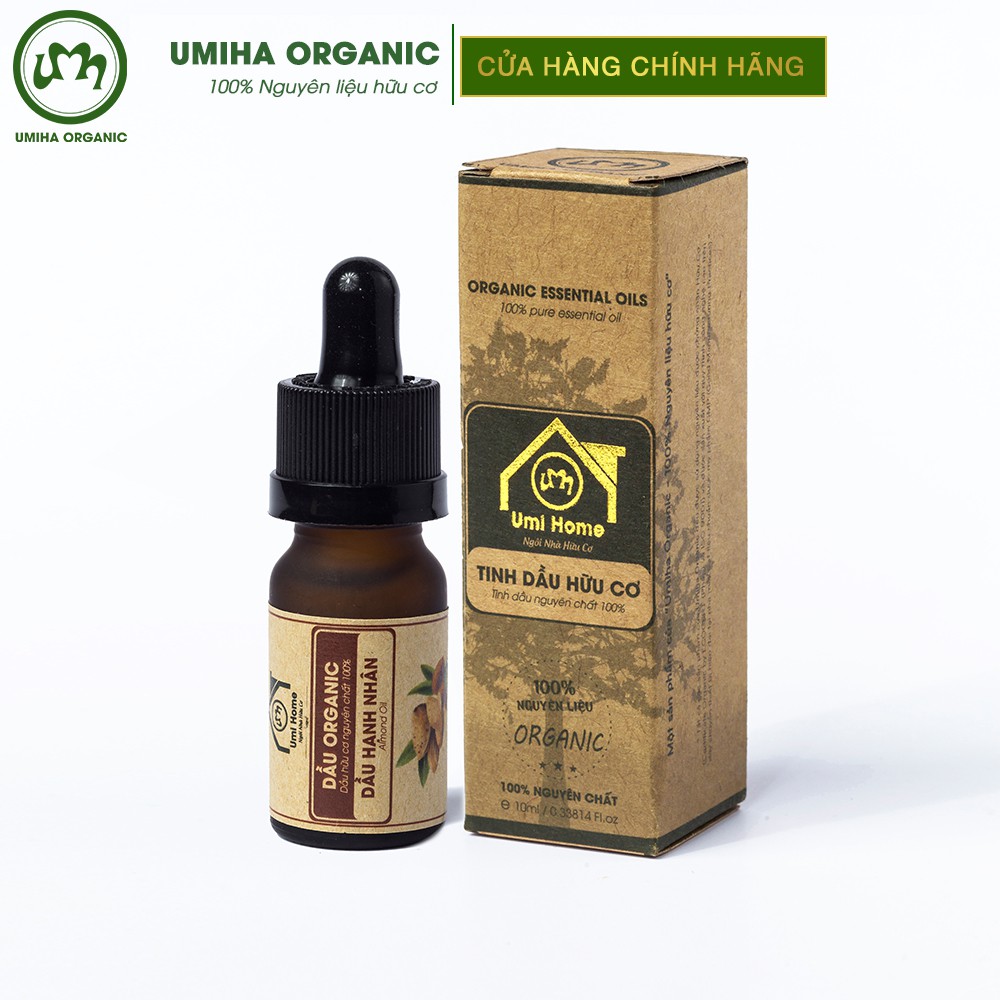 Dầu Hạnh Nhân hữu cơ UMIHA nguyên chất | Pure Almond Oil 100% Organic 10ml