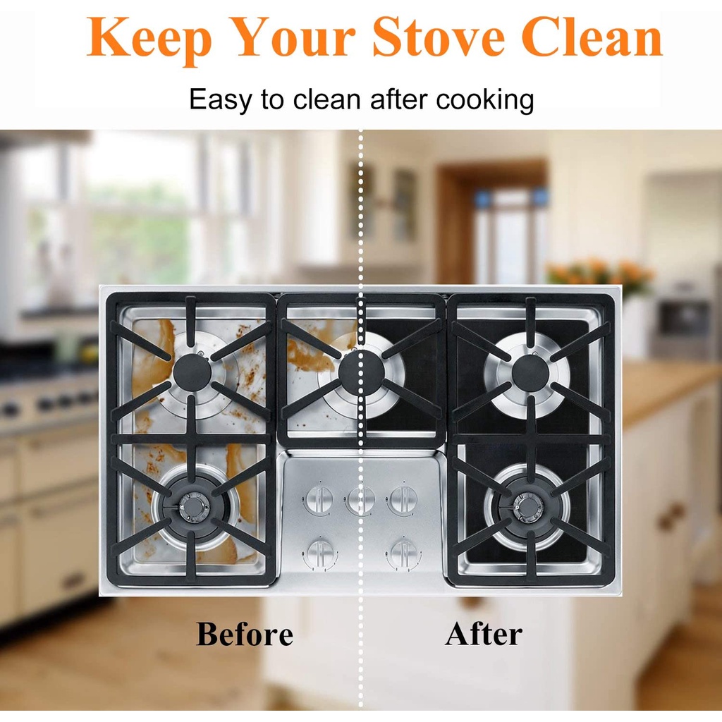 Set 1/2/4 Vỏ Bọc Bảo Vệ Bếp Gas/Bếp Gas Chống Trầy Xước