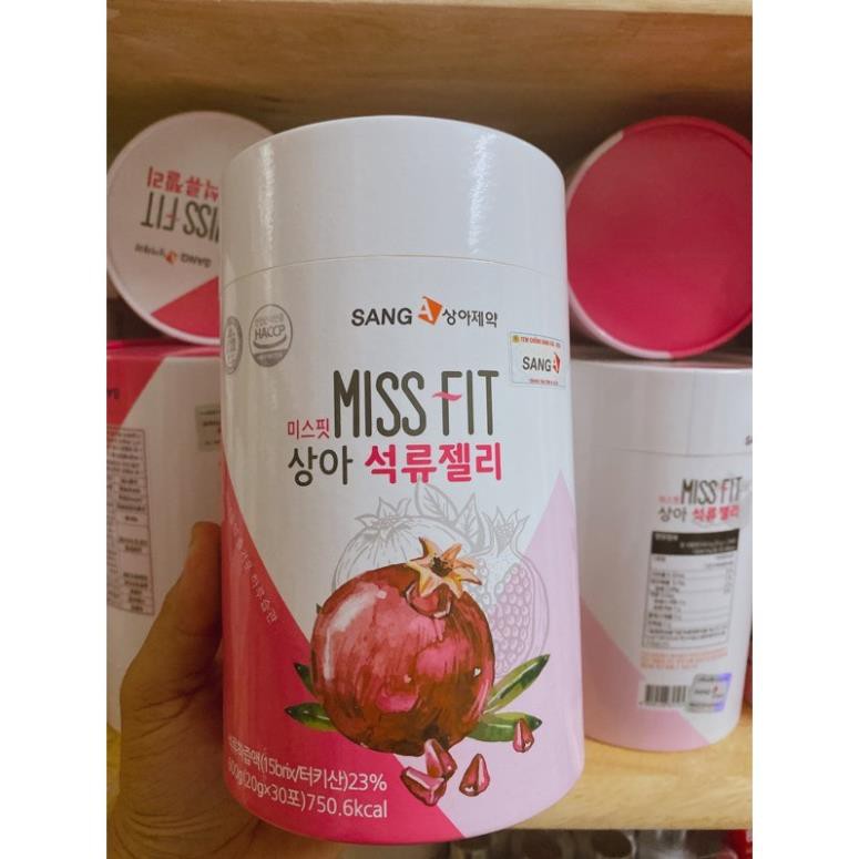 [MẪU MỚI DATE 2022] Thạch lựu bổ sung collagen đẹp da và giảm cân Miss Fit SANGA Hàn Quốc