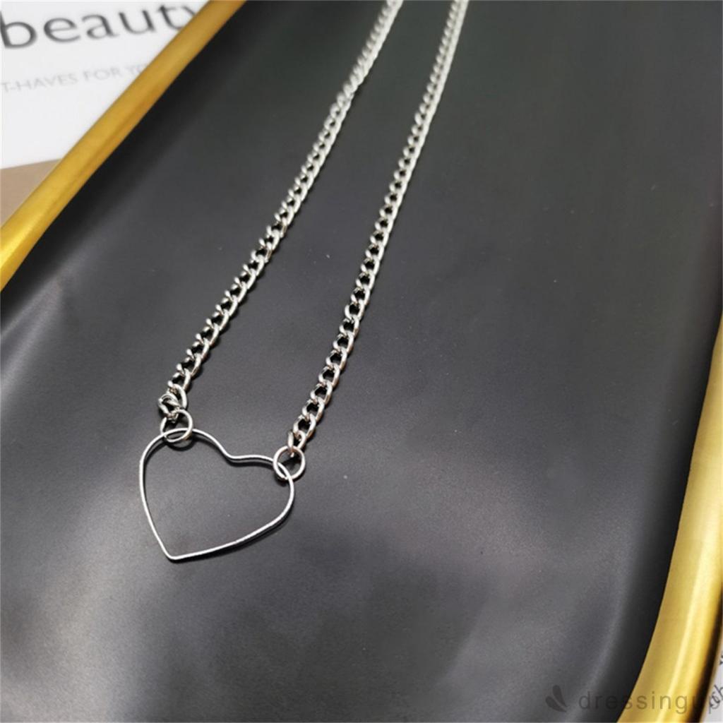 Vòng cổ hợp kim mặt hình trái tim nhẹ nhàng cho nữ
