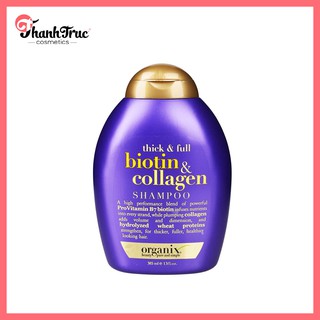 Dầu gội kích thích mọc tóc thick & full + biotin & collagen shampoo ogx