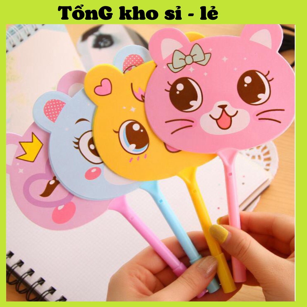 Bút Bi Kèm Quạt Hình Thú, Hình Hoa Quả Nhiều Màu 88236 TỔNG KHO SỈ 88