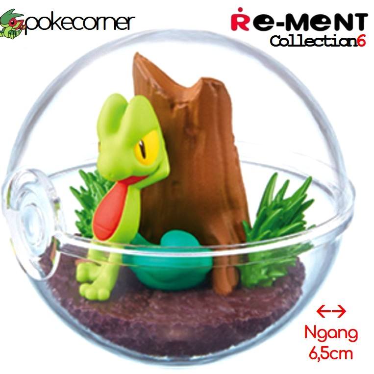 [Vol6] Quả Cầu Pokemon Terrarium Collection 6 Treecko chính hãng Re-Ment - trong suốt, mở nắp được - PokeCorner