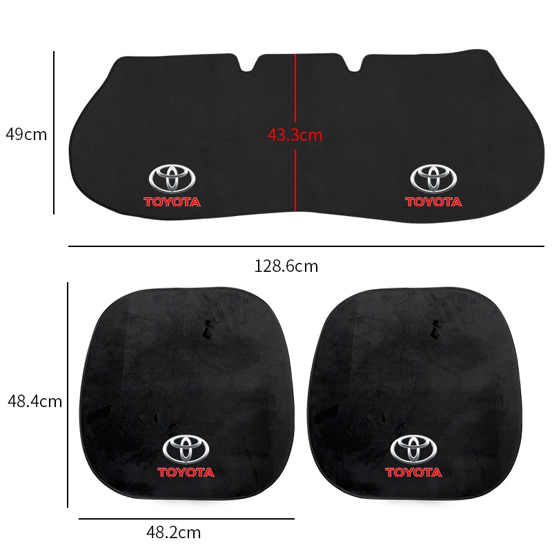 1 / 3 Đệm Lót Ghế Ngồi Xe Hơi Toyota Camry Corolla RAV4 Highlander FJ Cruiser Land Yaris