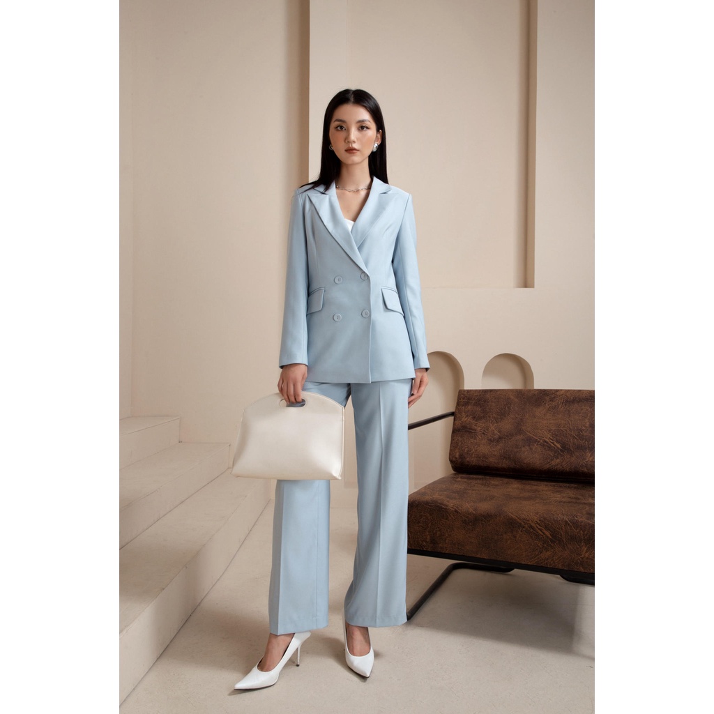 Set vest blazer nữ Julie Maiimer màu xanh | BigBuy360 - bigbuy360.vn