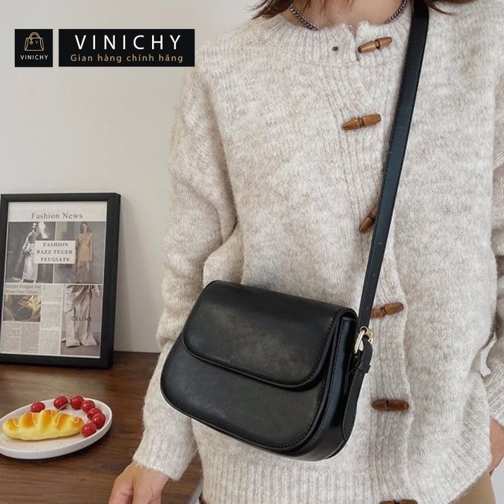 Túi xách nữ đeo chéo, đeo vai túi đi chơi, đi học VINICHY, da đẹp, cao cấp size 22cm HA195