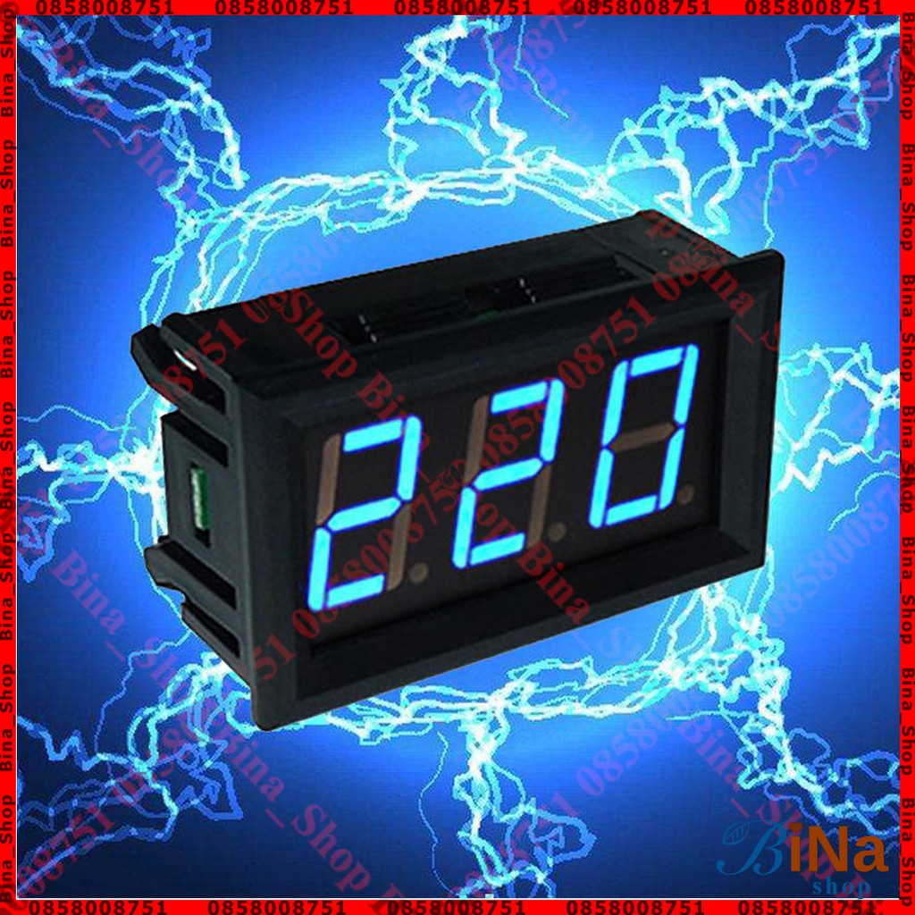 Vôn kế AC 70V-500V 0.56 inch bảo vệ ngược cực