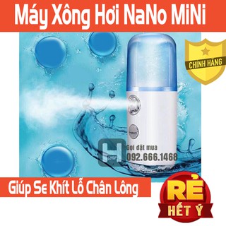 [FREESHIP 50K]Máy xịt khoáng Nano mini- Giữ ẩm da, chống lão hoá, làm mát da cấp tốc( có màu hồng)