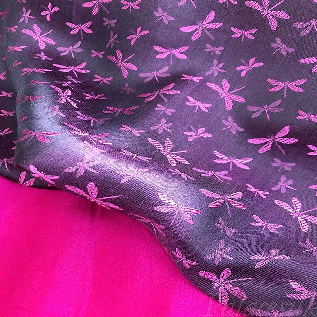 Vải lụa tơ tằm may áo dài CHUỒN CHUỒN, 100% silk, mềm mượt và thoáng mát