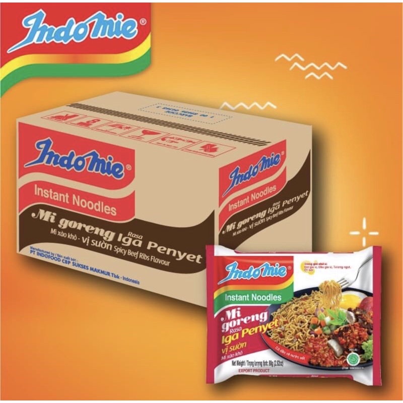 THÙNG 40 GÓI MÌ XÀO KHÔ INDOMIE SIU ĐỈNH - ĂN LÀ NGHIỀN | BigBuy360 - bigbuy360.vn