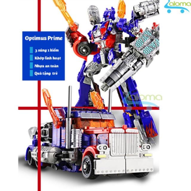 Robot biến hình ôtô Transfomer cao 20cm Optimus Prime