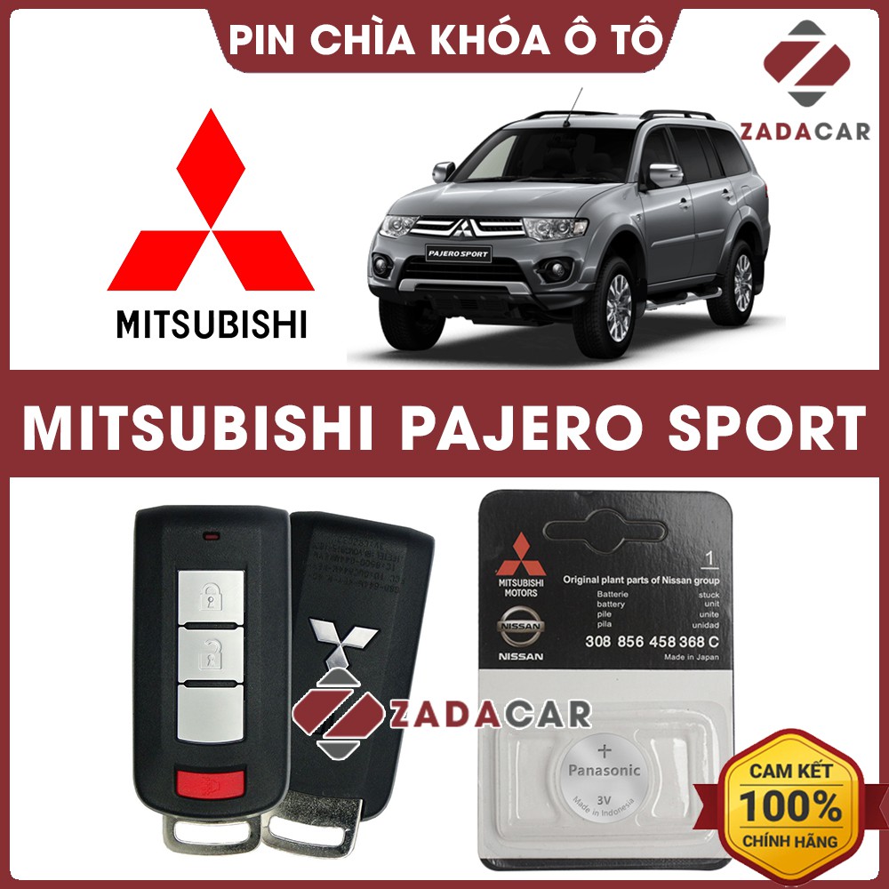 Pin chìa khóa ô tô Mitsubishi Pajero Sport chính hãng Mitsubishi sản xuất tại Indonesia 3V Panasonic