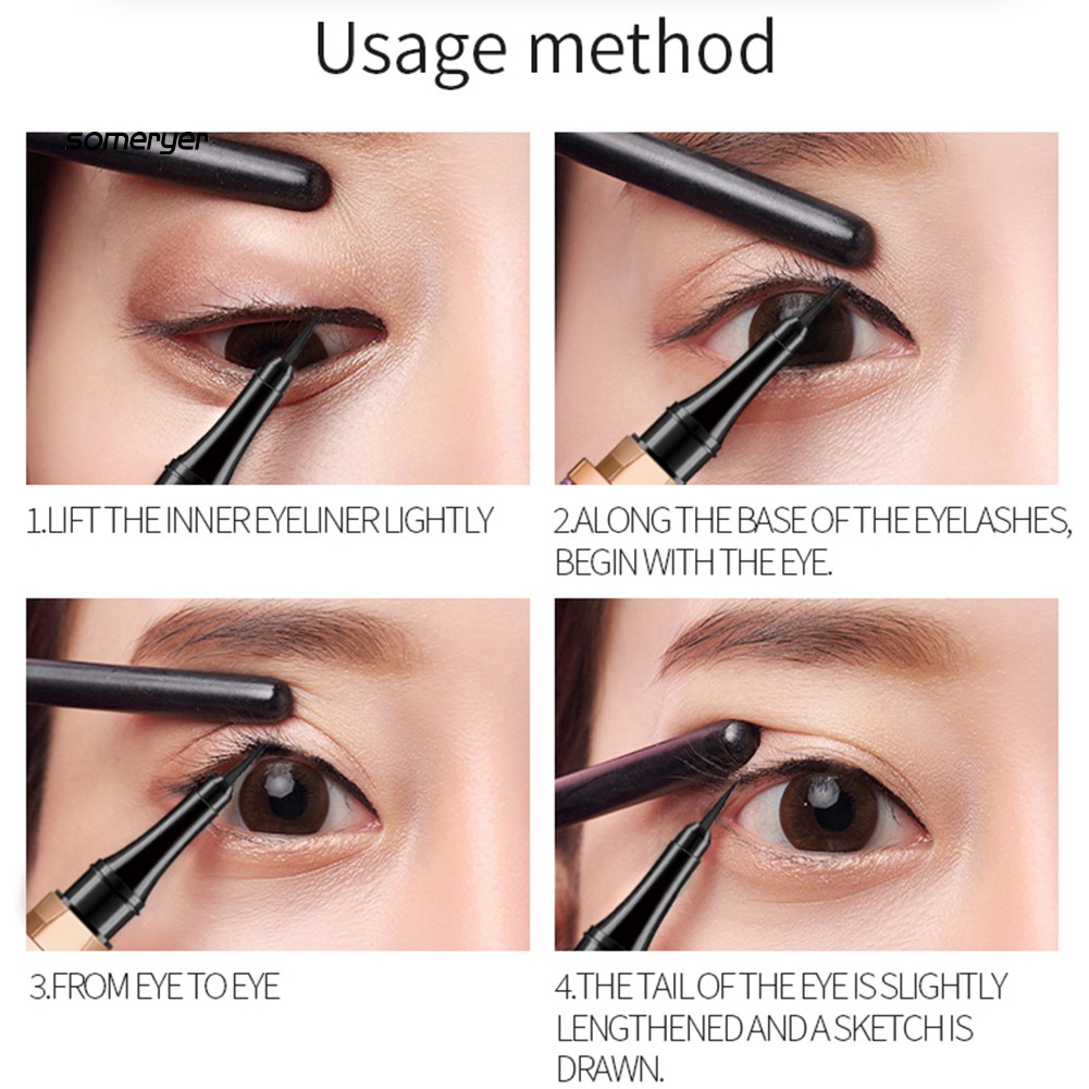 Bút kẻ mắt QIC dạng lỏng nhanh khô chống thấm nước không nhòe màu | BigBuy360 - bigbuy360.vn