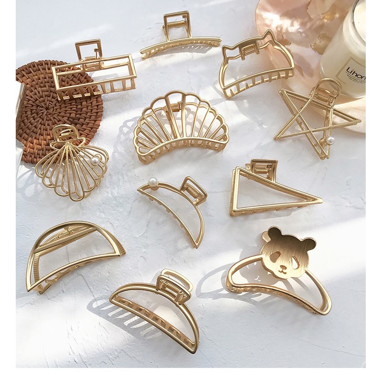 Kẹp Tóc càng cua kim loại Hàn Quốc đẹp hot trend xinh đẹp,dễ thương cho nữ nhiều loại