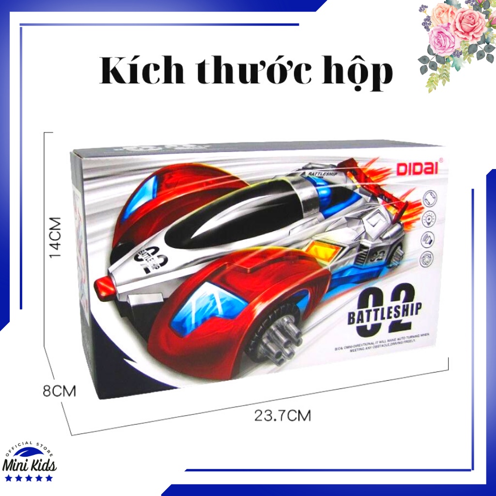 Xe ô tô đua biến hình thành máy bay ( Tặng kèm Pin ), Đồ chơi ô tô có âm thanh, đèn led cho bé 2 -&gt; 6t -Đồ chơi MiniKids