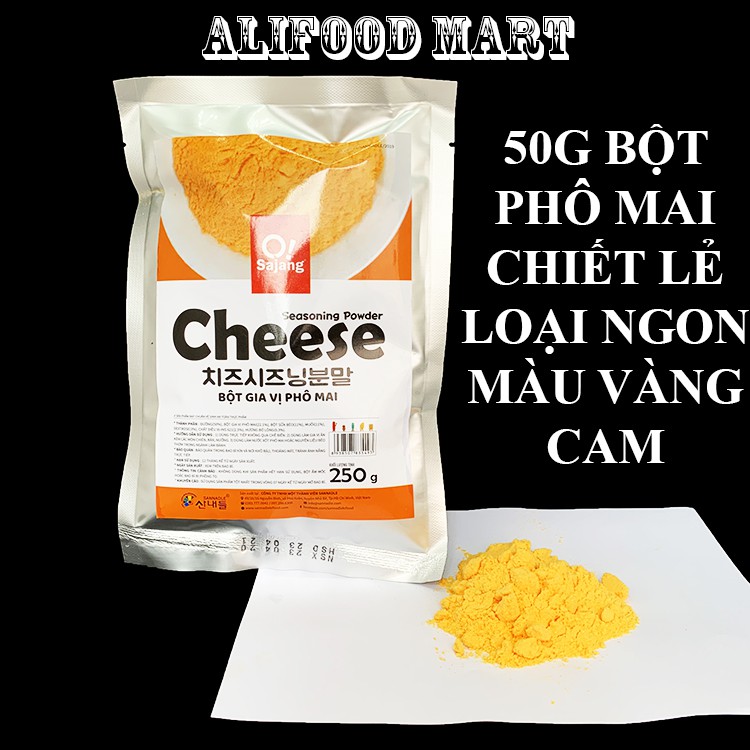 50G BỘT PHÔ MAI LẮC HÀN QUỐC SANADLE LOẠI NGON (MÀU VÀNG CAM)