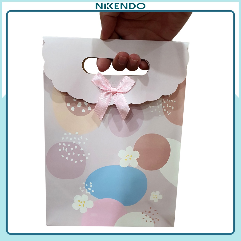 Túi Hộp Đựng Quà Có Nơ Không bao gồm Khăn Lụa Quàng Cổ Vuông Chữ Nhật Dài TQ1