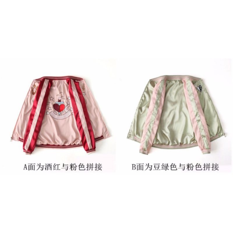 [ ODER ] ÁO KHOÁC BOMBER 2 MẶT THÊU TRÁI TIM SUKAJAN JACKET | BigBuy360 - bigbuy360.vn
