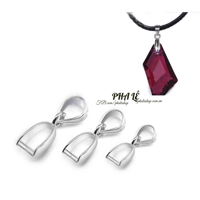 Khoen Kẹp Các Loại Mặt Dây Chuyền Pha Lê - Chất Liệu Hợp Kim Xi Cao Cấp