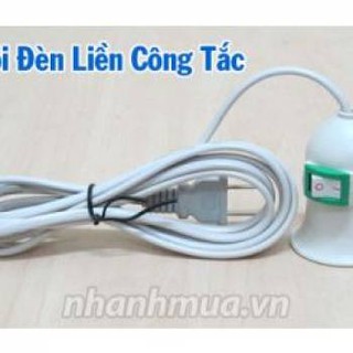 Đuôi đèn liền công tắc có dây 1m5