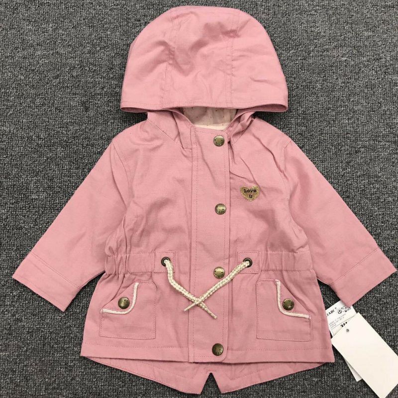 [Sz3m-36m fom to] Áo khoác Kiabi dáng Parka bé gái