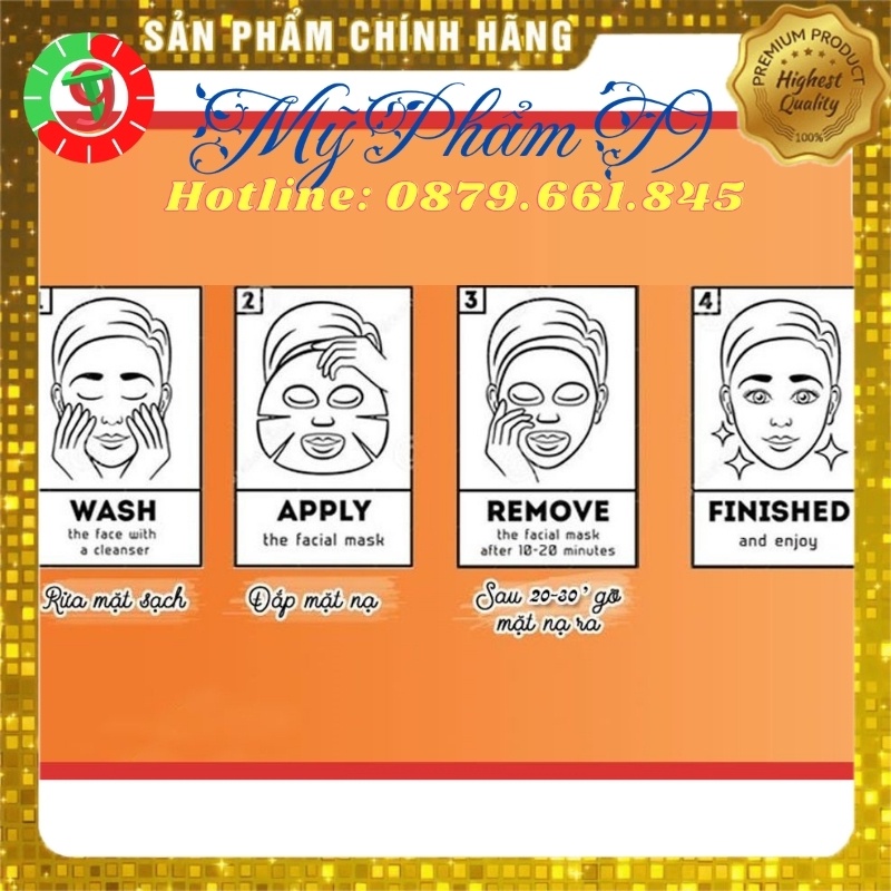 30 Mặt nạ giấy dưỡng da làm trắng và cấp ẩm chăm sóc da thiên nhiên trà xanh 3W Clinic Fresh Green Tea Mask Sheet