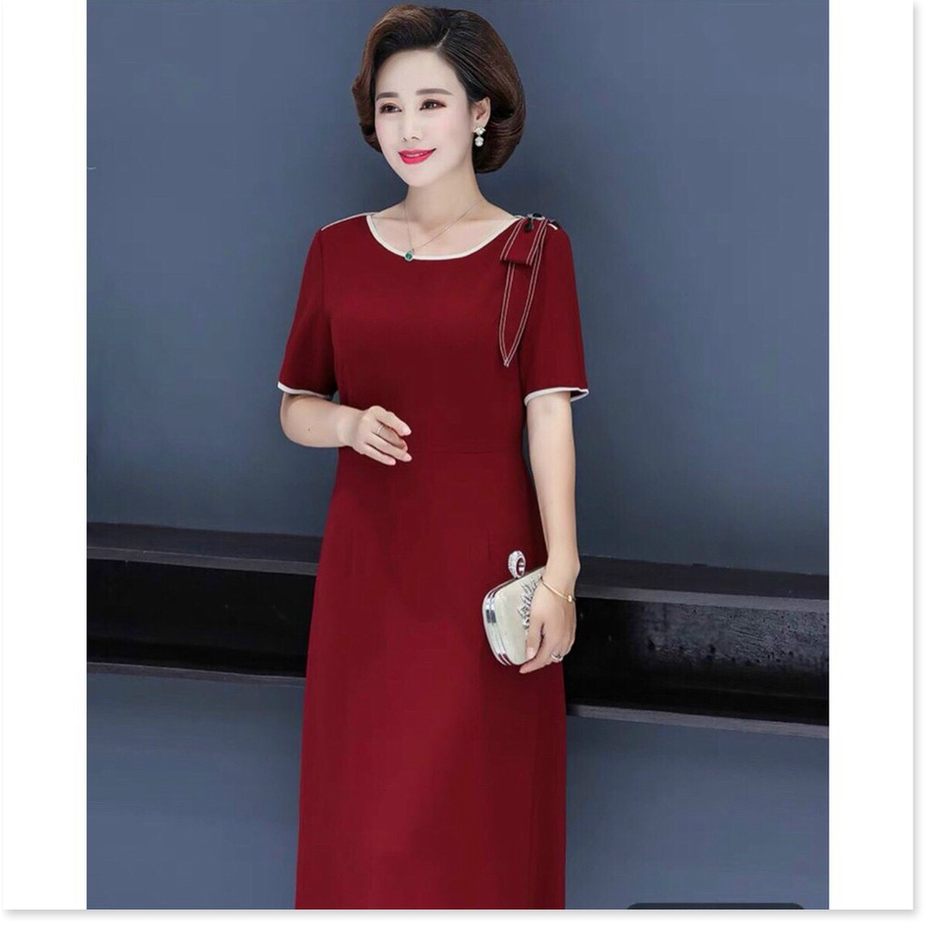 ĐẦM COTTON LẠNH SUÔNG VAI NƠ CÀI PHỤ KIỆN THỜI TRANG LANO STORE 99