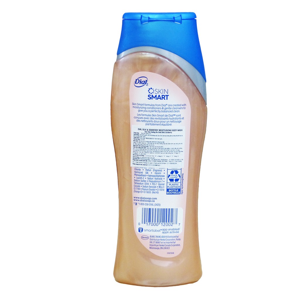 Sữa tắm Dial Silk & Seaberry 473 ml