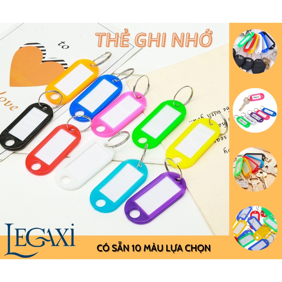 Thẻ Ghi Nhớ Nhãn Tag Đánh Dấu Gắn Móc Chìa Khóa , Hành Lí Vali Nhỏ Gọn Tiện Lợi