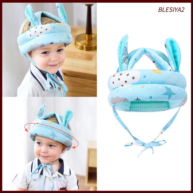 Set 2 Mũ Bảo Hiểm Mềm Mại Chống Va Chạm Bảo Vệ An Toàn Cho Bé Mới