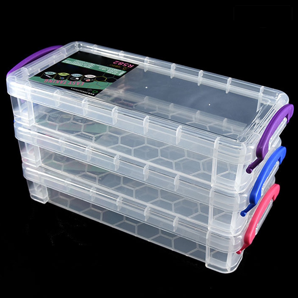 [Hot]✍Hộp Đựng Bút Trong Suốt Chống Bụi Chịu Lực Tốt Tiện Dụng