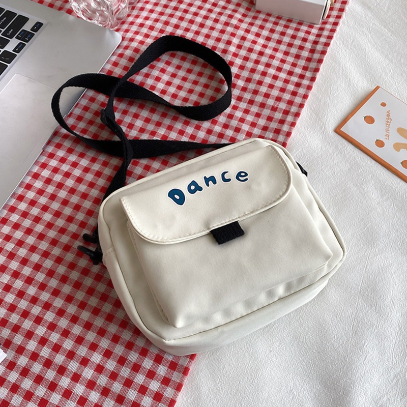 Túi Đeo Chéo Vai Bằng Nylon Có Khóa Kéo Sức Chứa Lớn Thiết Kế Đơn Giản Nhẹ Nhàng Cho Nữ