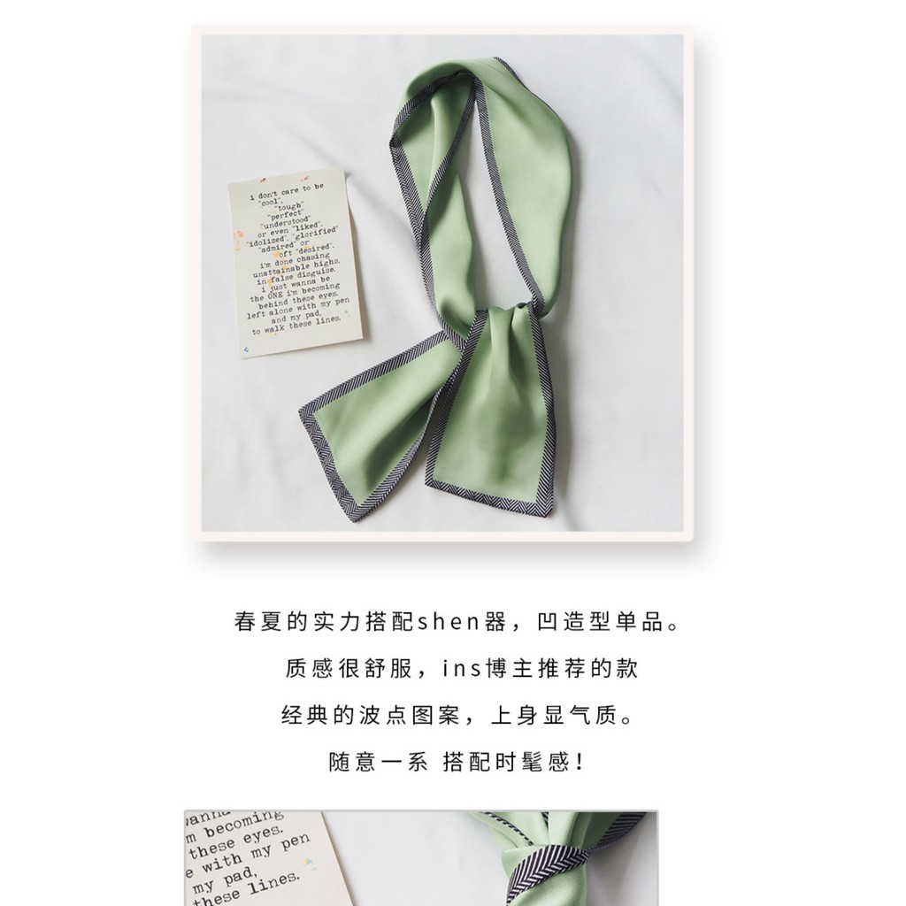 Khăn Lụa Quàng Cổ Phong Cách Retro Dành Cho Nữ