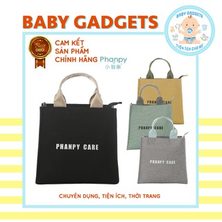 Túi xách đi chơi cho mẹ và bé phanpy baby - tặng bộ thìa ăn dặm silicone chính hãng kub