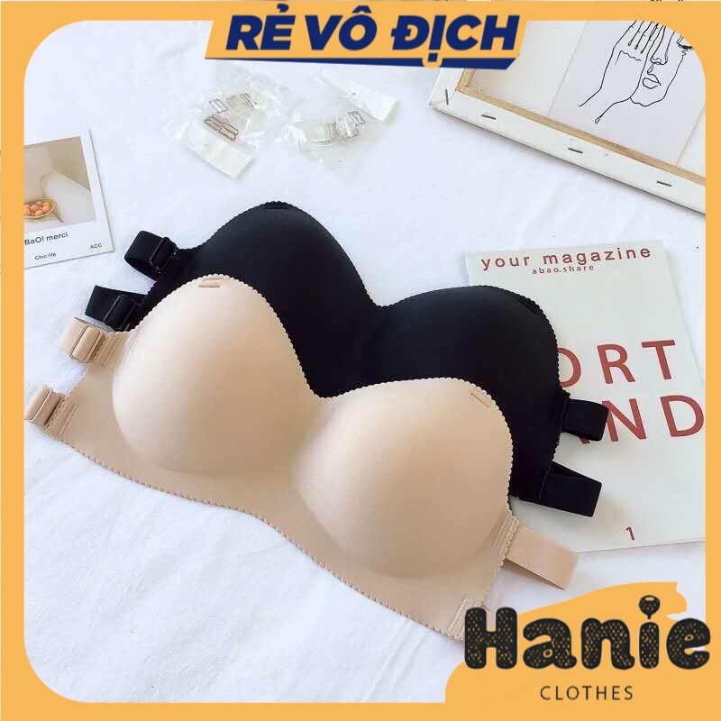 Áo Bra, Áo Ngực 2 Dây Ngang Bra Đúc Su Không Gọng - M811 (Tặng dây quai trong)