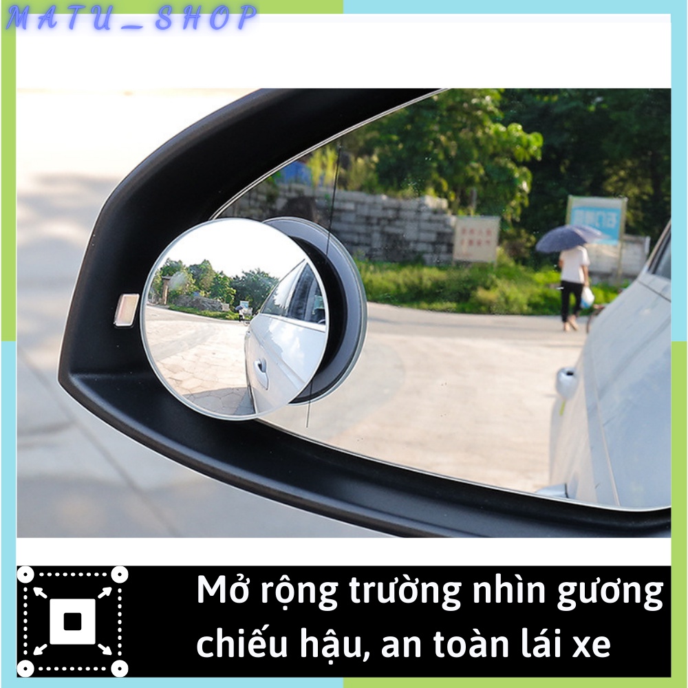 Gương cầu lồi ô tô gắn kính chiếu hậu xe hơi