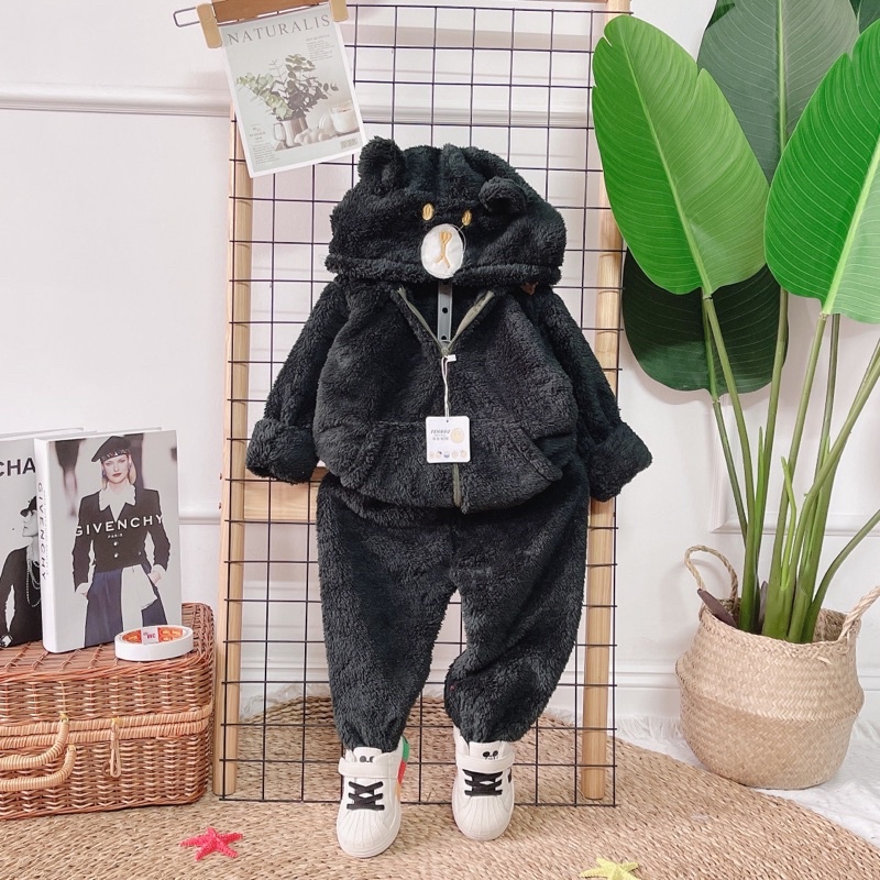 Set bộ lông gấu cho bé