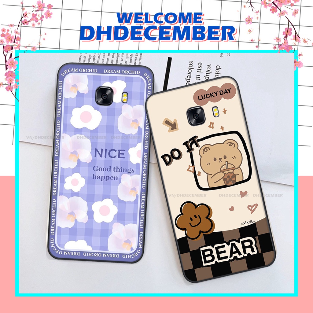 Ốp lưng Samsung Galaxy C9 PRO in hình gấu K@ws, gấu nâu, dor@emon RẺ- ĐẸP- BỀN