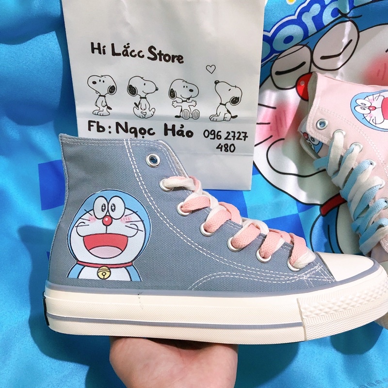 Giày cổ cao doraemon size 35-40