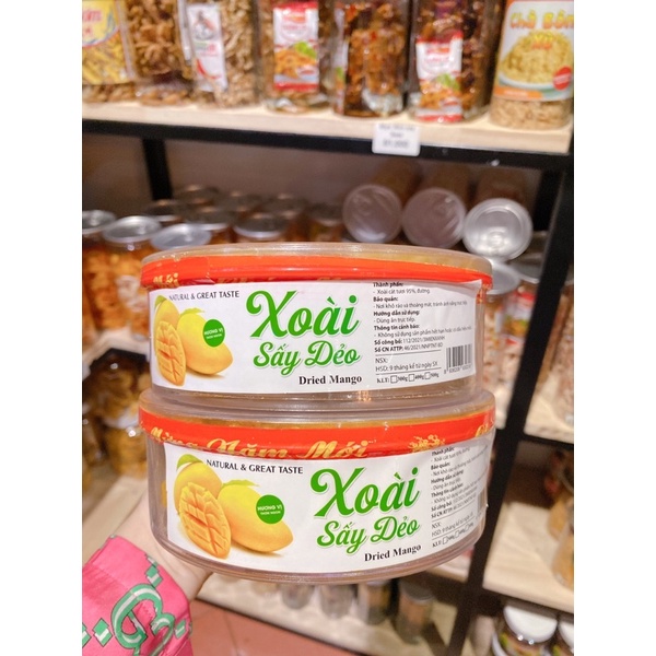 XOÀI SẤY DẺO XẾP HOA HỘP 500G