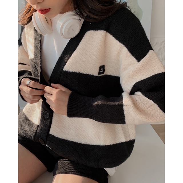 ÁO CARDIGAN OVERSIZE CHUBBIE chất liệu len dày dặn, đanh mịn - CHUBBIE EMOTIONAL Cardigan