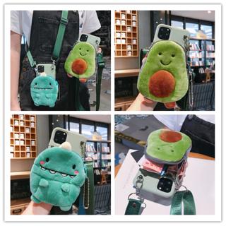 Ốp Điện Thoại Có Túi Đựng Tiền Xu Hình Khủng Long Xinh Xắn Cho Samsung A 8 S A 20 A 30 A 40 A 8 Plus